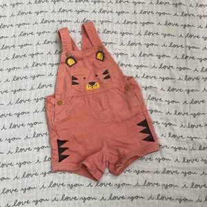 12 month tiger short overalls